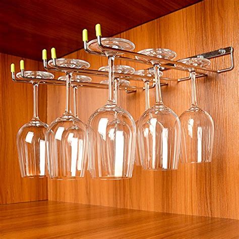 stainless steel wine glass racks